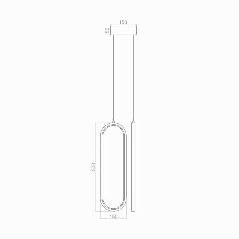 Sarkıt Led Avize İkili PLA30074B Led Avize