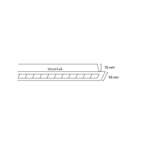 Goya Gy 8025-190 120 Watt Sıva Altı Linear Armatür