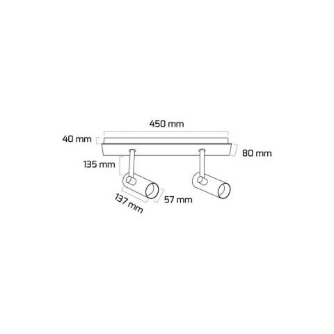 Goya Gy 1858-2 30 Triac Dim Watt Sıva Üzeri COB Ledli Armatür