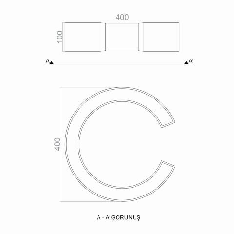 Plafonyer Led Avize PLA31031A C Simit Plafonyer