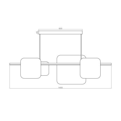 Sarkıt Led Avize Quadrat PLA32137 Led Avize