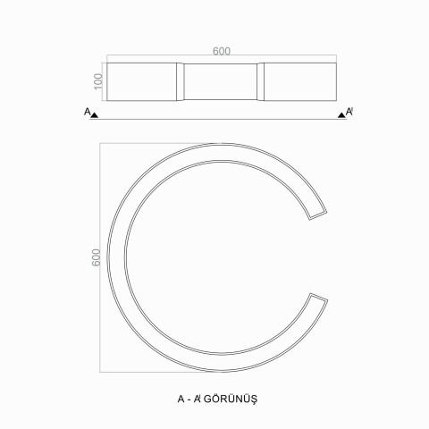 Plafonyer Led Avize PLA31032A C Simit Plafonyer