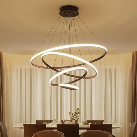 Sarkıt Led Avize 4lü Halka Pro PLA30104 Led Avize