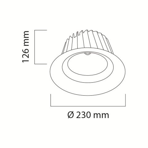 Goya Gy 3018-36 Triac Dim COB Ledli Mağaza Armatür