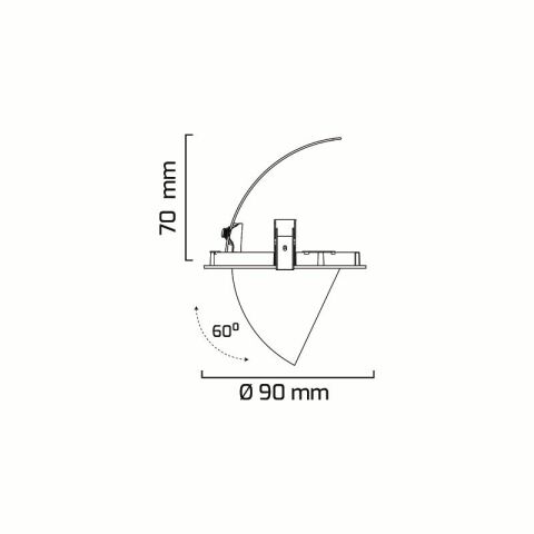 Goya Gy 3030-8 8 Watt Triac Dim COB Ledli Mağaza Armatür