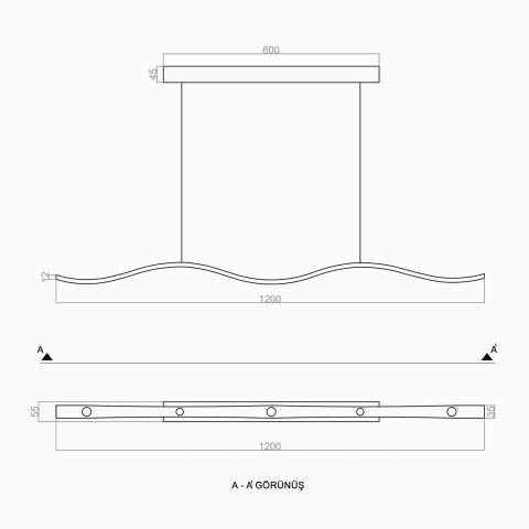 Sarkıt Led Avize Eyes Pro PLA22001 Led Avize