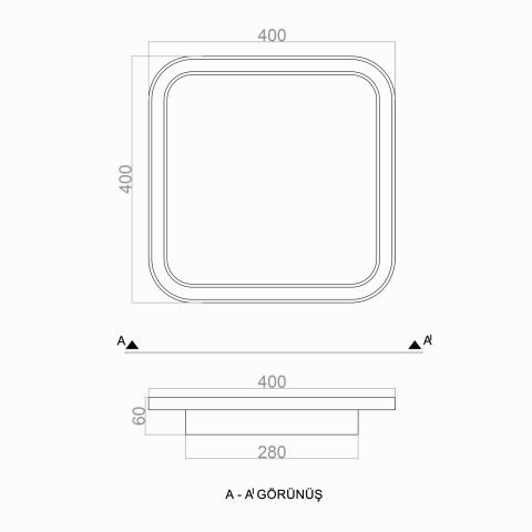 Plafonyer Led Avize PLA54100 Basis