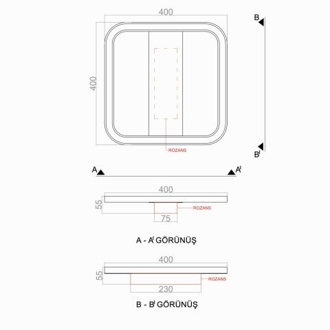 Plafonyer Led Avize PLA54100D Basis