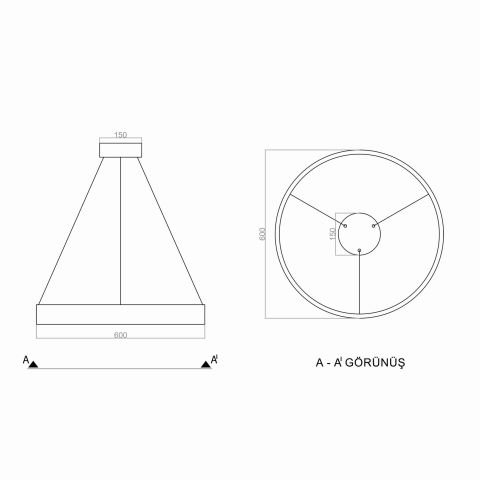 Sarkıt Led Avize Siebzig PLA61701 Led Avize