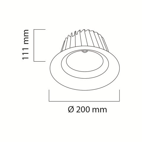 Goya Gy 3018-28 30 Watt COB Ledli Mağaza Armatür