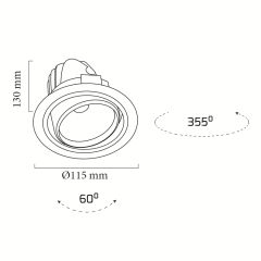 Goya Gy 3034-12 14 Watt COB Ledli Mağaza Armatür