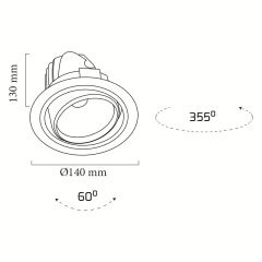Goya Gy 3034-22 20 Watt COB Ledli Mağaza Armatür