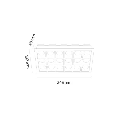 Goya Gy 5113 36 Watt Sıva Altı Power Led Armatür