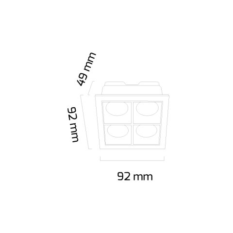 Goya Gy 5107 8 Watt Sıva Altı Power Led Armatür