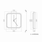 Led Aplik PLA74144 Saat 4Gen Duvar Aplik