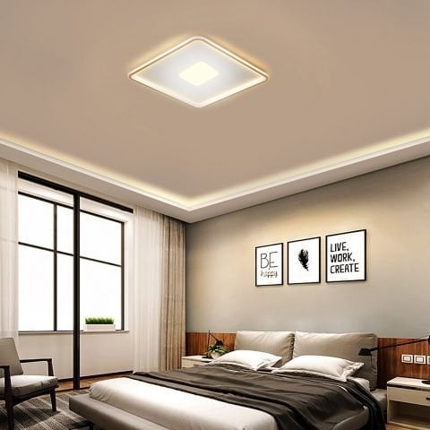 Plafonyer Led Avize PLA54102K Basis Bakırsı RAL8880 - 3000K - Gün Işığı