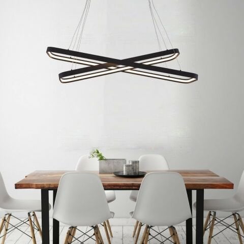 Sarkıt Led Avize Oval Köşe Larga PLA30022 Led Avize