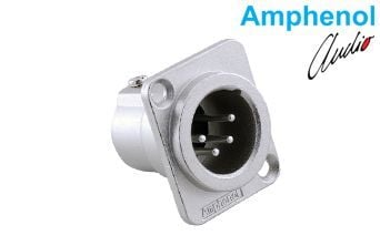 Amphenol AC4MDZ 4 Pin XLR Erkek Şase Konnektör