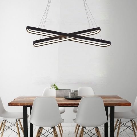 Sarkıt Led Avize Oval Köşe Larga Pro PLA30022 Led Avize