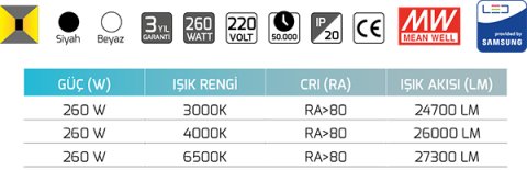 Goya Gy 8263-40x150 260 Watt  Sarkıt Linear Armatür