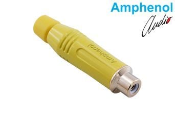 Amphenol ACJR-YEL RCA Dişi Gold Konnektör - Sarı
