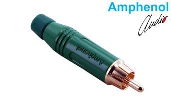 Amphenol ACPR-GRN RCA Erkek Konnektör - Yeşil