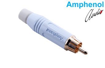 Amphenol ACPR-WHT RCA Erkek Konnektör - Beyaz