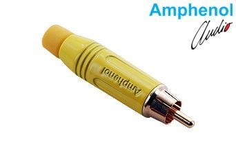 Amphenol ACPR-YEL RCA Erkek Konnektör - Sarı