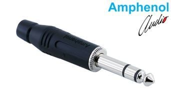 Amphenol ACPS-GB 6.3mm Stereo Erkek Jack - Siyah