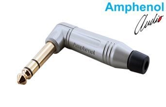 Amphenol ACPS-RN-AU 6.3mm Stereo Erkek Jack 90 Derece