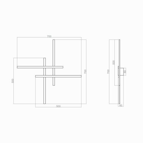Led Aplik PLA74155 Compass Duvar Aplik