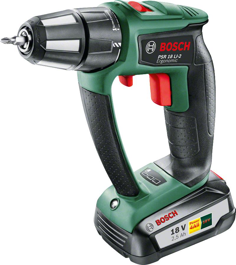 BOSCH Akülü Vidalama PSR 18 LI-2  1Akü 18V 2,5Ah