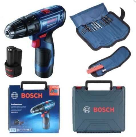 BOSCH Akü.Darb.Matk/Vid.GSB120LI 2Akü2Ah23Prç.Ak