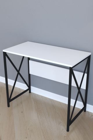 Çalışma Masası Bella SİYAH-Beyaz 90x45x75cm