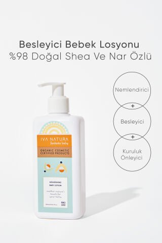 Besleyici Bebek Losyonu %98 Doğal Shea ve Nar Özlü