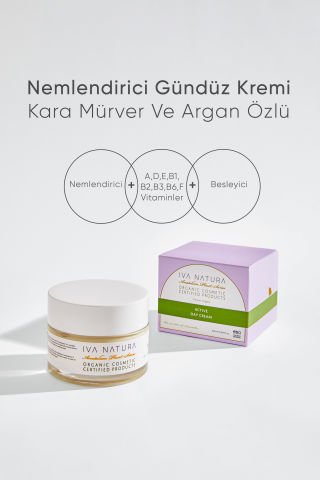 Nemlendirici Gündüz Kremi Kara Mürver ve Argan Özlü