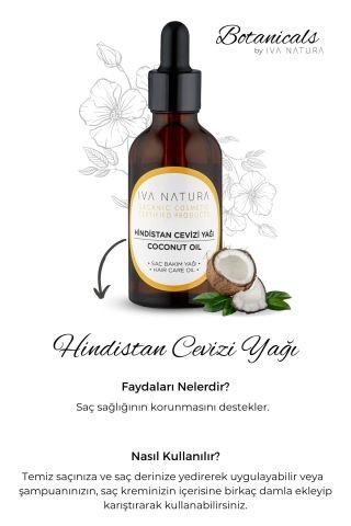 Doğal Hindistan Cevizi Yağı 50 ML