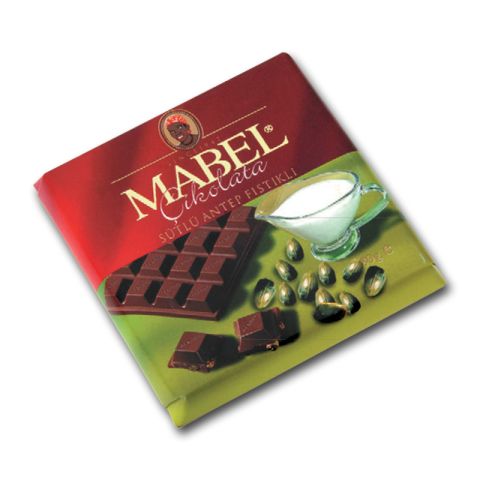 Antep Fıstıklı Sütlü Kare Tablet 80g.