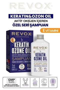 Keratin ve Ozon Oil, Aktif Oksijen İçeren Sinerjik Etkili, Yapılandırıcı Saç Bakım Şampuanı