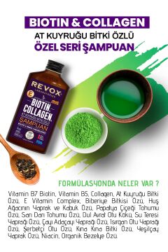Biotin ve Collagen, At Kuyruğu Bitki Özlü Şampuan 2'li Set