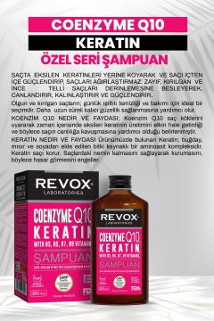 Keratin, Koenzim Q10, B Vitamin Kompleks Özel Seri Saç Bakım Şampuanı / 360 ml.