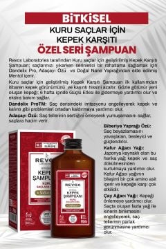 Bitkisel Kepeğe Karşı Etkili Şampuan Tuzsuz Sülfatsız / Kuru Saçlar için