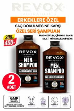 Men Shampoo Erkeklere Özel Saç Dökülmesini Engelleyen Bakım Şampuanı 400 ml x 2 adet