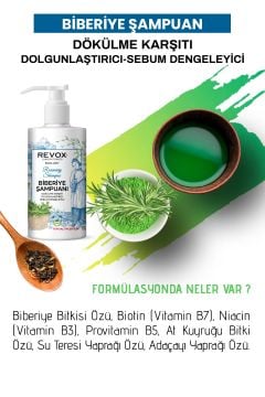 Biberiye Saç Bakım Seti Dökülme Karşıtı Dolgunlaştırıcı Sebum Dengeleyici