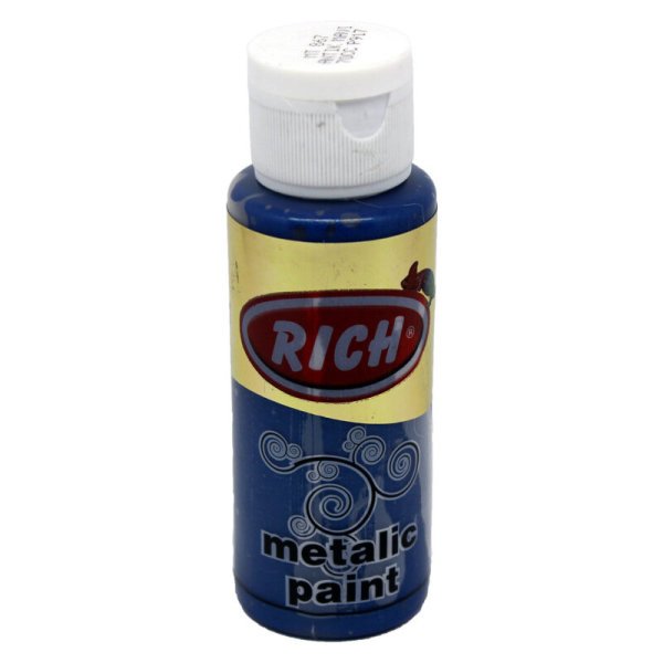 Rich Akrilik Boya Metalik 70 Ml Antik Mavi 867