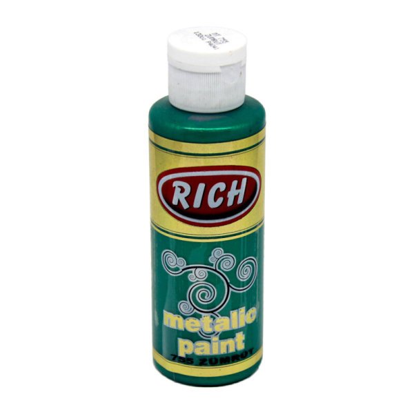 Rich Akrilik Boya Metalik 130 Ml Zümrüt 755