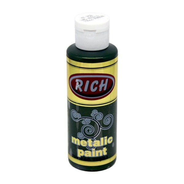 Rich Akrilik Boya Metalik 130 Ml Yağ Yeşili 758