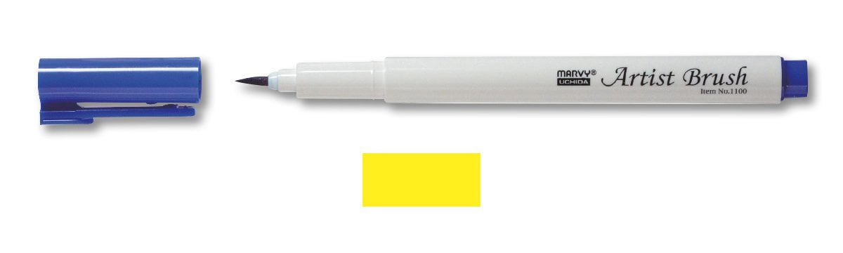 Marvy Uchida Brush Pen Yellow