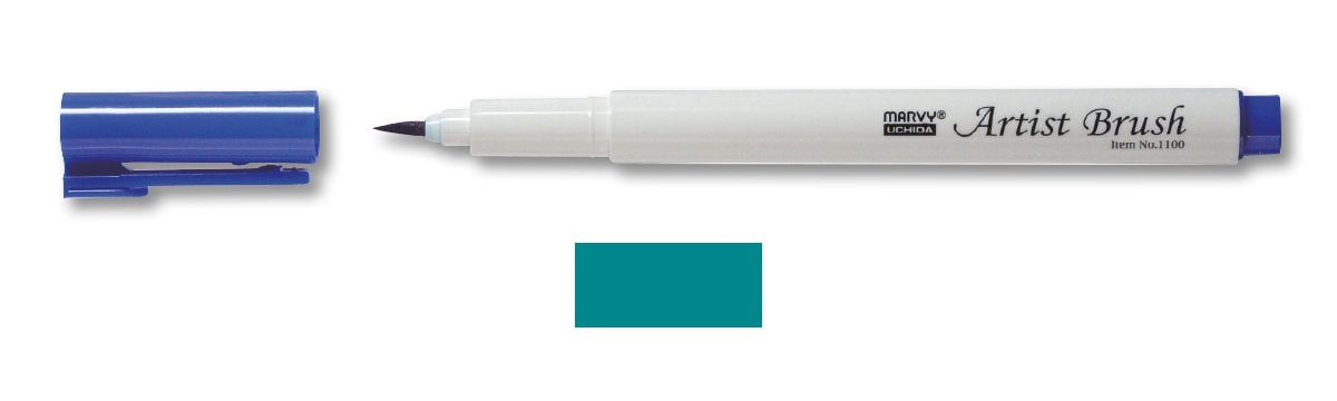 Marvy Uchida Brush Pen Turquoise