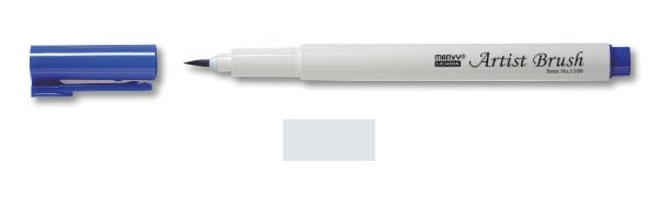 Marvy Uchida Brush Pen Silver Grey